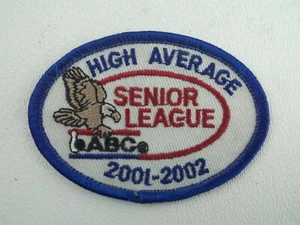 ABC Senior League High Average 2001-2002 gestickter Aufnäher - Bild 1 von 8