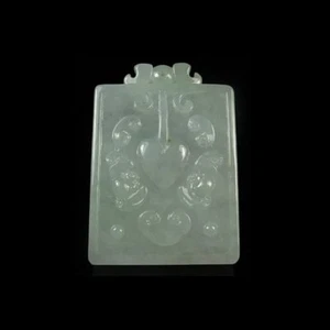 【KATHY JADE】Icy Emerald Ruyi  Jadeite Jade Pendant《Grade A》 - Picture 1 of 1