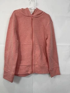 Old Navy Unisex Peach Solid Pocket Zip Up Hooded Zip Up Jacket - Picture 1 of 12