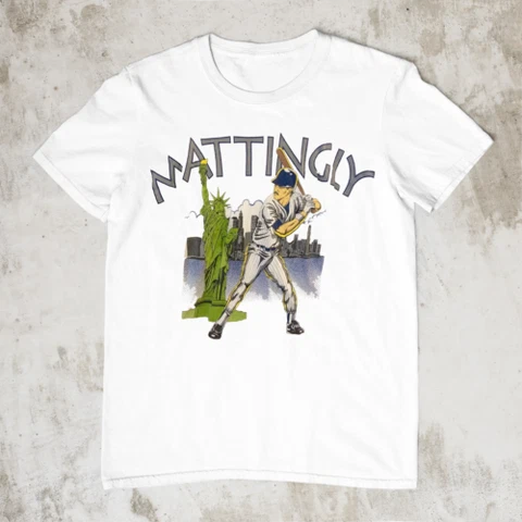 Vtg Don Mattingly Gift For Fan Black S-3XL Unisex T-Shirt Cover