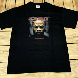 Vtg Y2K New Old Stock Xzibit Man vs. Machine Black Graphic T-Shirt Men's Size M - Picture 1 of 6