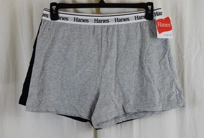Шорты для сна женские оригинальные Hanes размер большой упаковка 2 шт. - Изображение 1 из 4