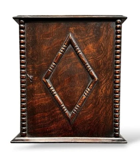 Antique Tobacco and Pipe Humidor Quartersawn Oak Tabletop Cabinet - Photo 1 sur 12