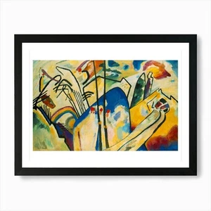 Wassily Kandinsky - Composición IV Arte de Pared Enmarcado Póster Lienzo Impresión Cuadro - Imagen 1 de 4