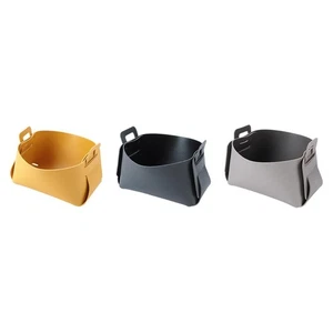Desktop Storage Basket Valet Tray Waterproof Vanity Storage Bin Multifunctional - Picture 1 of 22