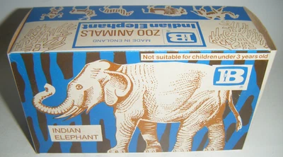 Gran Bretaña Zoo # 1311 figura de elefante indio como nueva caja original para modelo de la década de 1980 Foto 1 de 4