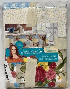 The Pioneer Woman Sweet Rose Tablecloth - Multicolor (60"W x 102"L) - Picture 1 of 2