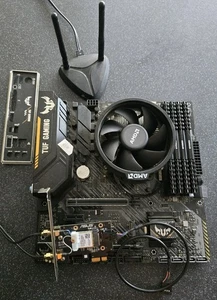 AMD Ryzen 7 5800x3d bundle: tuf gaming Motherboard, 32GB DDR4, Cooler, WiFi + Bt - Photo 1/6