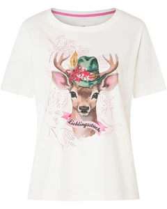 Lieblingsstück T-Shirt CaraL Kurzarm Rundhals T-Shirts Damen NEU - Bild 1 von 11