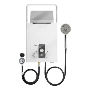 Scaldabagno GPL 24kW Istantaneo 6L/min Portatile Propano Display per Esterni - Foto 1 di 7
