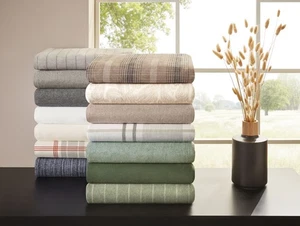 Dormisette Luxury 6Ounce German Flannel Cotton Sheets & Pillowcases Set, 4 Piece - Picture 1 of 91