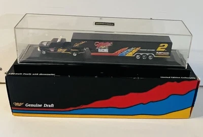 NASCAR #2 Rusty Wallace 1/64 Miller Dually with Showtrailer 1 / 2500 Winston Cup - Image 1 of 4