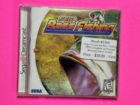 Sega Bass Fishing (Sega Dreamcast, 1999) Game Case Manual - Tested and Working