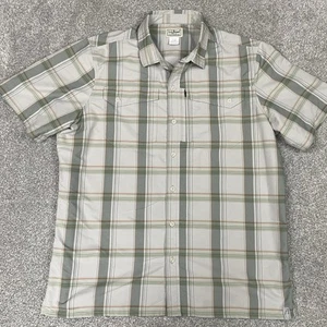 L.L. Bean Shirt Mens M SunSmart Cool Weave Short Sleeve Hiking Outdoors Stained - Picture 1 of 8
