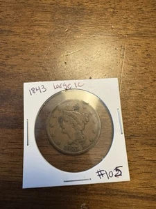 1843 Large 1c Small Letters - Picture 1 of 2