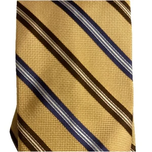 Neue Brooks Brothers Krawatte Seide gelb gestreift - Bild 1 von 11