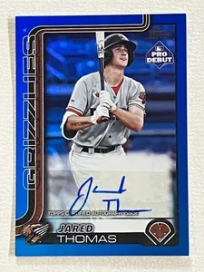 2025 Topps Pro Debut Auto Blue Foil Jarred Thomas 120/150 Autograph Grizzlies - Picture 1 of 2