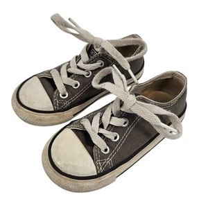 Converse All Star Toddler Boys Sz 7 Lace Up Classic Low Top Shoes Gray - Picture 1 of 5