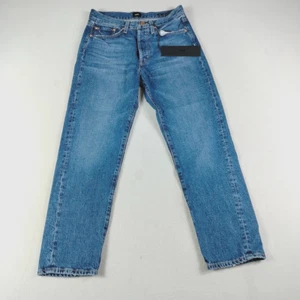 Edwin Jeans Womens Size 26 Blue Hana Classic Straight High Rise Crop Denim NWT - Picture 1 of 16