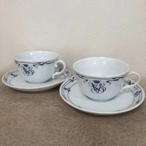 Richard Ginori Venice Simplon Orient Express Cup & Saucer Set of 2 From Japan - Picture 1 of 9