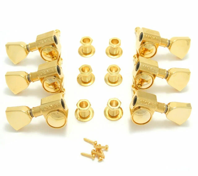 Grover Rotomatic Tuning Keys  - Gold, Pack of 6 (102GK)