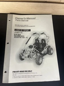 Junior Sport JS80IIR Go Kart Owner's & Parts Manual - Picture 1 of 6