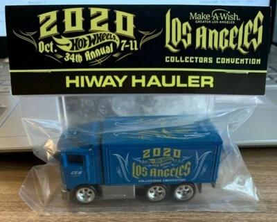 Hot Wheels 34th Convention Make a Wish Beneficenza Auto Blu/Verde Blu Hiway - Immagine 1 di 3