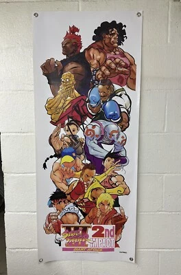 Street Fighter III 3 2nd Impact Banner 20”x38” capcom arcade poster Third Strike - Image 1 of 4