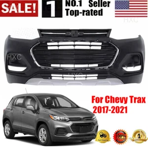 Front Bumper Cover Upper Lower Complete Grille Set For Chevy Trax 2017-2021 - Picture 1 of 14