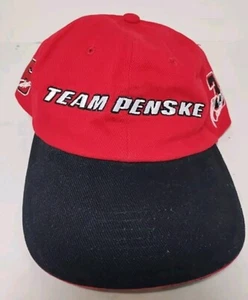 Vintage Team Penske Hat Penske Racing Hat Red Cap Adjustable  Hat #3 #6 Indy - Picture 1 of 7