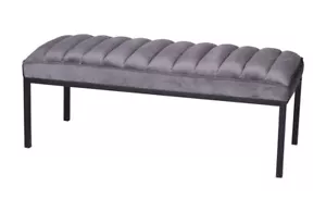 Velvet Bench French Boudoir Padded Bench Ottoman Stool - Picture 1 of 6