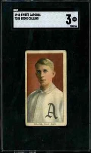 1909 T206 Eddie Collins - SGC 3 - Picture 1 of 2