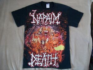 NAPALM DEATH GRIND TAKES NO SLAVES SUPER COOL RARE SMALL T SHIRT