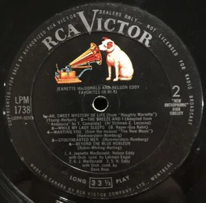 Jeanette McDonald & Nelson Eddy "Favorites in Hi-Fi" (LP-NO COVER) - Picture 1 of 1