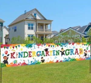 Kindergarten Graduation Banner-Preschool Graduation Party Decor Kindergarten ... - Picture 1 of 6