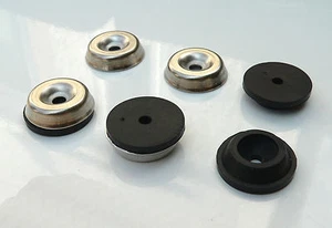 Metal Rubber Feet set for Fender Blackface Amplifier Cabinet Sphynx Glide Sphinx - Picture 1 of 2