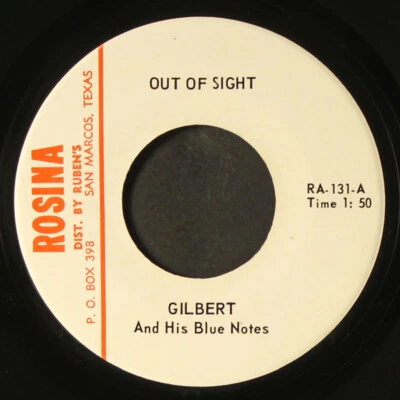 GILBERT & HIS BLUE NOTES: out of sight / beer barrel polka ROSINA 7" Single - Image 1 of 2