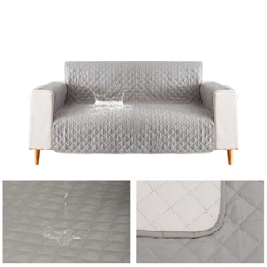 Funda de sofá acolchada de 2/3 asientos resistente al agua funda protectora alfombrilla para mascotas EE. UU. - Imagen 1 de 30
