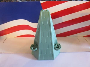 Lego Harry Potter (1) pieza de techo verde arena 6 x 8 x 9 PARTE #33215 CASTILLO - Imagen 1 de 4