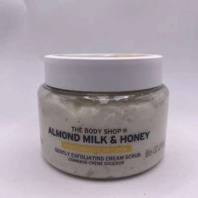 The Body Shop Almond Milk & Honey Exfoliating Cream Scrub 250ml A54 - Image 1 of 4