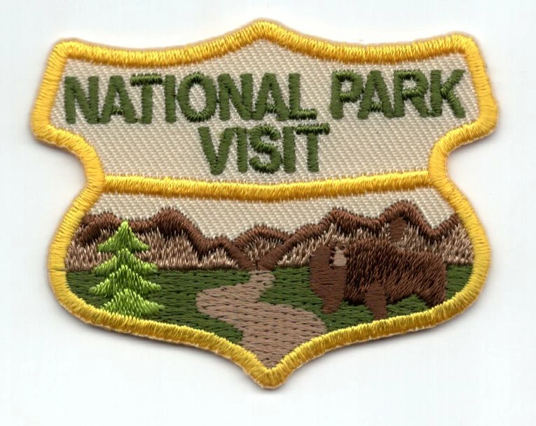 NATIONAL PARK VISIT Iron On Patch Outdoors - Image 1 of 1