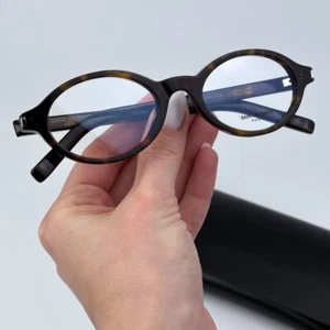 Saint Laurent Damen Brille Havana Demo Oval SL751 JEANNE OPT 002 BRANDNEU - Bild 1 von 10