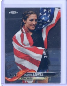 2018 Topps UFC Chrome Base # 68 Tatiana Suarez - peso paglia - Foto 1 di 3