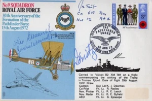 RAF Pathfinders FDC firmado por James Tait + almirantes alemanes Kummetz y Donitz - Imagen 1 de 1