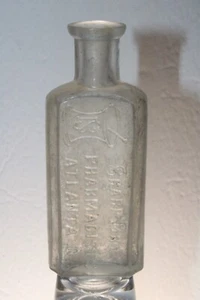 ATLANTA GA SHARP BROS FLACONE MEDICINALE 4 1/2'' - Foto 1 di 9