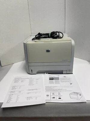 HP LaserJet P2035N Workgroup Monochrome Laser Printer w/TONER & 36k Pgs --TESTED - Image 1 of 4