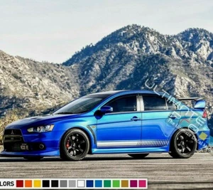 Decal Sticker Stripe For Mitsubishi Lancer Evolution Evo 10 X Spoiler Lip vent - Picture 1 of 9