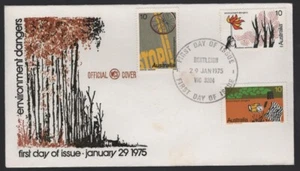 1975 Australia Enviromental Dangers WCS FDC - C Text - Picture 1 of 1