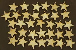 Wood star shape Wooden stars Wood star shapes mdf star MDF Star Christmas 1 Hole - Picture 1 of 1