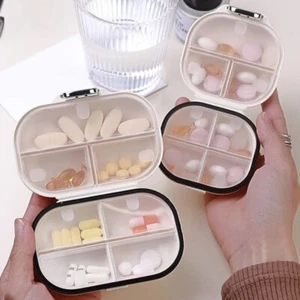 Portable Daily Pill Box Organizer Case Medicine Travel Storage Dispenser Case ⁿ - Picture 1 of 22